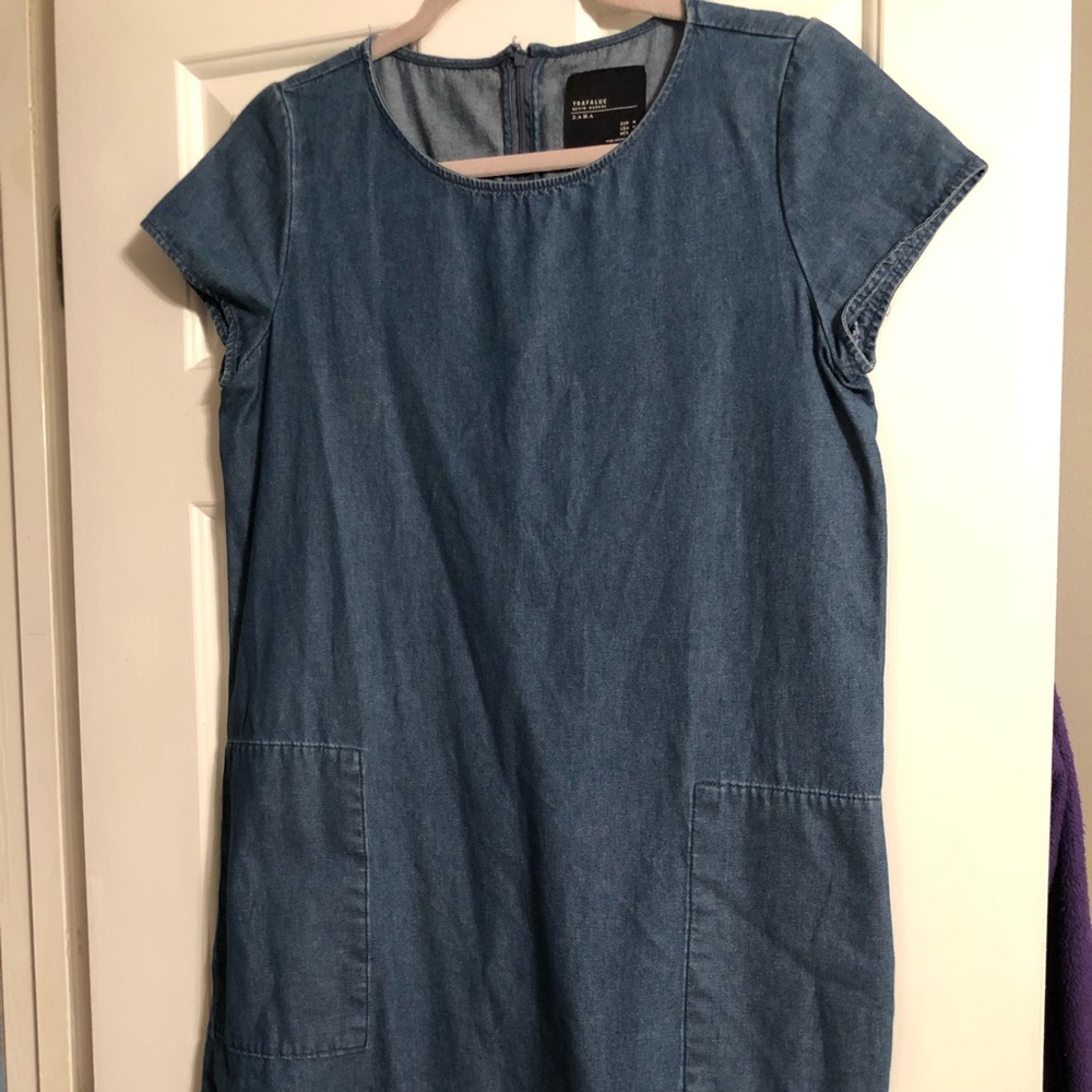 Zara Denim mini dress